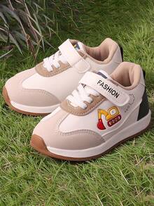 2026 Boys' Running Shoes, Fashionable Comfortable Cartoon Car Design - Khaki - View 12