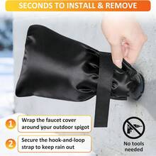 2pcs Winter Outdoor Faucet Protector, Traditional Anti-Backflow Device, Faucet Protective Cover (Indoor/Outdoor), Freeze Protection, Garden Faucet, Kitchen Faucet Protection - Faucet Anti-freeze Cover - View 8