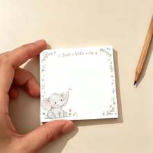 1/2 Paket Buku Memo Gajah Lucu - Desain Bingkai Hewan dan Bunga Cat Air, Buku Tulis Estetis, Cocok untuk Catatan, Daftar Tugas, Buku Harian, Sekolah, Kantor, dan Perencanaan Harian, Hadiah Alat Tulis Serbaguna - G - View 3