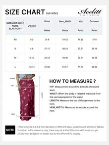 Acelitt Women's Burgundy Western Style Mustang Print Satin Fitted Casual Fashion Skirt, All Season - Burgundy - View 4