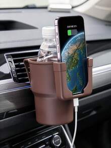 Car Air Vent Cup Holder, Multi-Function Storage Rack, Car Phone Holder ...