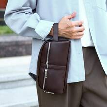 1pc New Fashion Men's Clutch Bag, Korean Style Business Casual Large Capacity Small Handbag - Multicolor - View 6