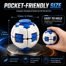 Puzzle Ball Fidget Toy, Colorful Educational Game, Ball Rotating Stress Relief Toy, Handheld Sensory Toy, Desktop Activity Game, Educational Learning Toy, Suitable As Gift For Children, Teenagers And Adults - Multicolor - View 4