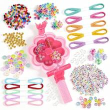 Handmade Bracelet Making Kit, Children's DIY Friendship Bracelet Making Set, Includes Letter Beads, Mixed Color Beads, Braiding Rope And Braiding Tools, Suitable For Girls Aged 8 And Above As Handmade Jewelry Craft Gift - Multicolor - View 4