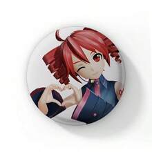 Pop Virtual Singer Kasane Soft Button Pins Cute Cartoon Girl Badge Round Brooch On Backpack Accessories Jewelry Gift For Friend Cartoon Badge Creative Anime Figure Pins - 58 mm - View 24