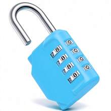 Heavy Duty Metal Padlock 4-Digit Combination Lock - Anti-Theft Lock, Suitable For Home, Gym, Locker, Luggage, Boat And Cabinet - Easy To Use Key Lock (Padlock Only) - Multicolor - View 4