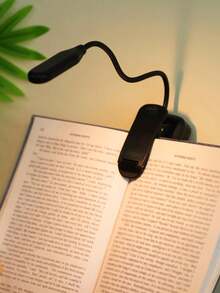 Portable Clip-On LED Reading Book Light With Flexible Gooseneck, Battery Powered Mini Bedside Lamp, Soft Warm Eye-Protection Light, Suitable For Bed Reading, Dorm Study, Travel Camping, Gift For Children And Students Night Reading - Vertical - View 9