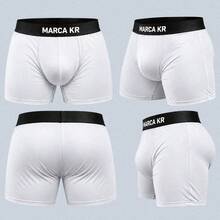Kit com 4 Cuecas Boxer Plus Size Microfibra Masculino Extra Grande Adulto - Multicolorido - Visão 7