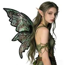 Large Fairy Wings Adult Women's Dress, Butterfly Chiffon Angel Wings Halloween Costume For Role-Playing Party - A - View 2