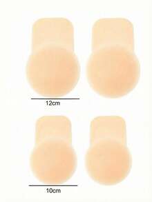 2pcs Invisible Silicone Adhesive Lift-Up Breast Petals, Bra Accessories, Suitable For Summer, Backless Dresses And More - Multi-color - View 8