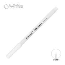 1pc White Eyebrow Skin Marking Pen With Measuring Ruler And Micro-Positioning - White - View 6