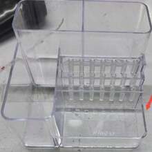 1pc Nail Drill And Drill Bit Holder, 28-Slot Transparent Plastic Base, Desktop Storage Rack, Skincare Product Organizer, Small Tool Storage, Professional Nail Tool Organizer Box (ABS) - Multicolor - View 10