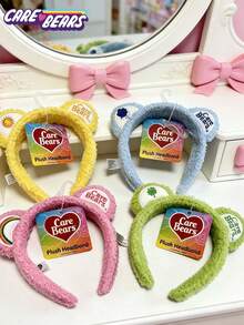 Care Bears Sherpa Plush Costume Cosplay Headband With Ears, Belly Badges - Multicolor - View 10