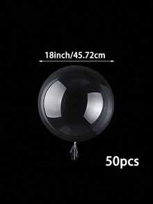 3/10/50 قطعة بالونات بوبو شفافة بحجم 10-36 بوصة، مناسبة للزفاف وحفلات أعياد الميلاد والذكرى السنوية وحفل التخرج والديكور الداخلي والخارجي - متعدد الألوان - مشاهدة 14