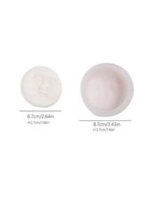 قطعة واحدة قالب شمعة سيليكون بنمط القمر والشمس DIY، قالب صابون سيليكون أبيض دائري، مناسب للحرف اليدوية - أبيض - مشاهدة 6