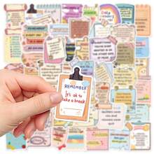 50pcs Inspirational English Quotes Stickers For Decorating Planner, Phone Case, Notebook, Diary, Tablet, Scrapbook, Planner, Luggage, Guitar, Skateboard, Violin - Inspirational English Quotes - View 9