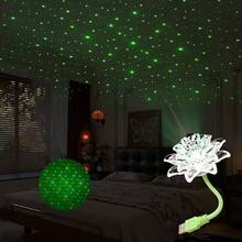 Lotus Starry Sky Projection Night Light, Table Lamp Bedroom Bedside Night Light, Car Night Light, Starry Sky Effect Emotional Value Maxed Out, Night Sleep Eye Protection USB Voice Control, 2026 Latest R&D - Multicolor - View 5