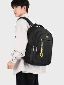 Durable Multi-Compartment Backpack, Fits 15.6 Inch Laptop, Lightweight Breathable Shoulder Straps, Suitable For Students, Daily Commute, Short Trips, Business Travel, Unisex Large Capacity Storage School Bag - A - View 5