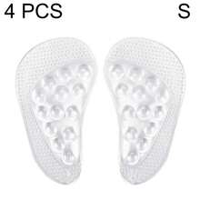 4pcs Arch Support Insoles, Thickened Gel Arch Pads, Self-Adhesive Arch Pads, Unisex, Transparent Footbed Insoles - Clear - View 7