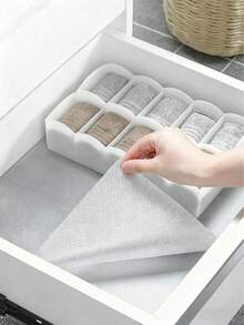 1 Roll Cabinet Liner Mat, Moisture-Proof Heat Resistant Non-Slip Drawer Table Pad, Waterproof Oil Dust Proof For Cabinet Drawer Fridge, Easy To Clean, Kitchen Counter Furniture Storage Mat, Home & Christmas Party Organizer Kitchen Storage Accessories - Multicolor - View 11