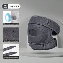 ZKBBO 1pc Adjustable Patella Knee Support Strap, Double Adjustable Pressure Knee Sleeve, Patellar Tendon Support, Unisex, For Sports - Multicolor - View 14