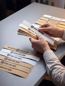 Customizable Paper Wristbands, 2 Colors Available, Soft And Comfortable, Can Print Your Custom Text Or Logo, Suitable For Party Entry, Large Events, Concerts, VIP Access, Festivals, Nightclubs And Event Identification - Multicolor - View 7