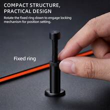 Aluminum Alloy Magnetic Spiral Telescopic Enhanced Base GPU Anti-Sagging Bracket 50-120mm Adjustable Graphics Card Support Stand For ATX Chassis Desktop Computer - View 3