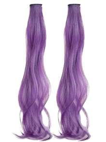 20 Inch BB Clip-In Hair Extensions 2pcs/Pack, Wavy Curly Hair Extensions, Quick Length And Volume Boost For Women, Easy Clip-In Styling - Multicolor - View 9