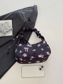 Women's Minimalist Casual Handbag, New High-Quality Niche Design Versatile Shoulder Bag - Black - View 3