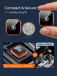 REMAX 2-In-1 Wireless CarPlay & Android Auto Adapter, Converts Wired CarPlay/Android Auto To Wireless, Plug And Play, Auto Reconnect, Fast And Stable Connection, USB-A With USB-C Adapter, Car Accessories, Car Essentials, Car Supplies - KY-4247 - View 5