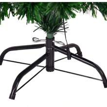Christmas Tree, Artificial Christmas Tree, Green Hinged Tree With A Folding Metal Stand, Unlit, Decorative, For The Christmas Season.Suitable For Various Settings, Such As School Events, Window Displays, And Mall Displays. - Green - View 3