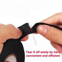2 Rolls High Temperature Self-Adhesive Fabric Wire Harness Tape, Heat Resistant, Noise Reduction, Automotive, Engine And Electrical Wire Protection, Car Wire Harness, Engine Protection, Flexible Tape, Heat Resistant Material - A - View 5
