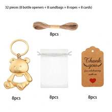 Bear Baby Bottle Opener & Accessories Set | Perfect Thank You Gift For Expecting Mom Party Guests | Practical, Cute, Memorable Keepsake Gift Box - A - View 12