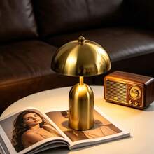 Kexinlighting -1PC Small Rechargeable Mushroom Lamp Cordless LED Touch Table Lamp Portable Dimmable Modern Home Decor For Desk, Bedroom, Nightstand, Living Room, Kitchen, Office, Dining Room, Bar - one-size - View 3