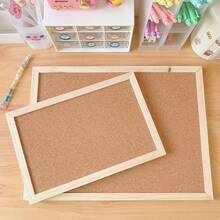 1pc Wooden Frame Cork Board, For Messages, Photos And Notes, Wall Decor Memo Board, Household Bulletin Display Board, Suitable For Study Reminders And Bedroom Photo Wall Decoration - Multiple Specifications - View 6