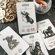 Mysterious Tarot Cards 78-Card Divination Card Set, Oracle Cards, Christmas Eve Divination Gift, Adult Party Game, Birthday Gift, Christmas Gift, Collectible Fortune Telling Cards, Destiny Prediction Cards - Multicolor - View 10