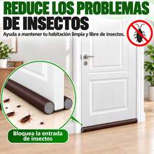 Burlete Para Parte Inferior De Puerta, Guardapolvo Cubre Puerta, Protector Y Guardapolvo Para Puerta, Diseño De Doble Borde, Para Aislar El Ruido Evita Insecto Polvo Y Impermeable Para Todo Tipo De Puertas Y Ventanas - Marrón - Ver 9
