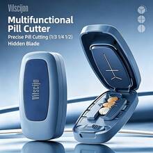 Cortador de pastillas portátil premium 1/2 cortador de tabletas preciso 3/4 1/4 tijeras divisoras de medicamento Euthyrox - Unitalla - Ver 7