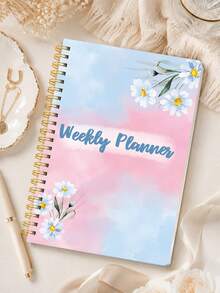 1pc A5 Weekly Organizer, Undated Spiral Planner With To-Do, Goals & Habit Tracking Pages For School Work, Office Desk Accessories, Christmas Gifts, Bible Study Materials - A - View 7