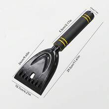 1pc Portable Flexible Ice Scraper, Lightweight & Durable, Comfortable Non-Slip Handle, Multi-Function Vehicle Ice, Snow, Frost & Water Cleaning Tool - Black - View 3