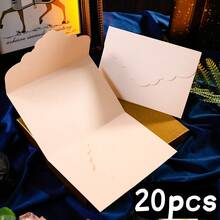 10/20 cái bìa thiệp mời đám cưới gấp ba có túi, phong bì thiệp mời đơn giản cho đính hôn, Quinceanera, lễ rửa tội, thiệp mời DIY, thiệp mời 5*7 inch, thiệp mời có túi, thiệp mời tùy chỉnh, thiết kế bìa mới - nhiều màu - Xem 22