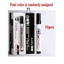 10/20pcs Erasable Whiteboard Markers, High Capacity, Teacher Use, Blackboard Drawing, Black, Easy To Erase, Back To School - Multicolor - View 13