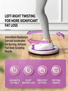 1PC Portable Waist Twisting Disc With Drawstring – Fitness Equipment And Waist Muscle Trainer. It Can Be Used In Pilates And Yoga Practices. Unisex. Build Abdominal Muscle Strength. Essential Fitness Accessories. - Multicolor - View 4