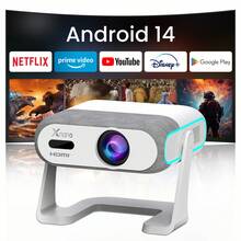 AOC Smart Home Theater Projector | Native 720P Resolution, Android 14 System, Auto Focus, Auto Keystone Correction, Dual-Band WiFi, Bluetooth Remote, Wireless Screen Mirroring, Ideal For Bedroom Movies, Home Entertainment, And Outdoor Cinema - Portable Mini Projector - View 9