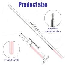 6 Colors Optional Telescopic Teaching Pointer Stylus, 6 Colors Available, Tablet Interactive Whiteboard Telescopic Touchscreen Pointer, Teacher Classroom Presentation Reading Guide Stick, Soft Fiber Tip No Scratch Screen, Portable Extendable Instruction Pointing Tool - Stylus Pen - View 7