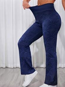 Women Leggings - Navy Blue - View 1