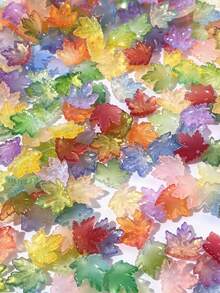30/100pcs Maple Leaf Shaped Glass Decorative Beads, Hairpin DIY And Jewelry Accessory Materials, Simulation Maple Leaf, Glazed Maple Leaf, Autumn Decoration, Thanksgiving Decoration, DIY Handmade Materials - Maple Leaf Beads - View 3