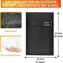 2pcs Winter Outdoor Faucet Protector, Traditional Anti-Backflow Device, Faucet Protective Cover (Indoor/Outdoor), Freeze Protection, Garden Faucet, Kitchen Faucet Protection - Faucet Anti-freeze Cover - View 10