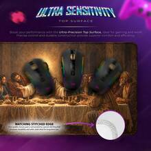 Biblical Last Supper Extended Mouse Pads, Jesus And Twelve Disciples Religious Painting Print, Smooth Fabric Surface Desk Mats For Computer, Keyboard, Church Office And Home Study, 3 Sizes Available - View 3
