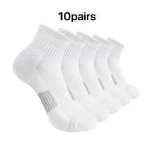 1/6/10 Pairs Men's Short Socks, All Season, Sweat-Absorbent, Odor-Resistant, Sports Socks, Thin Men's Socks, Couple Socks - Multicolor - View 11